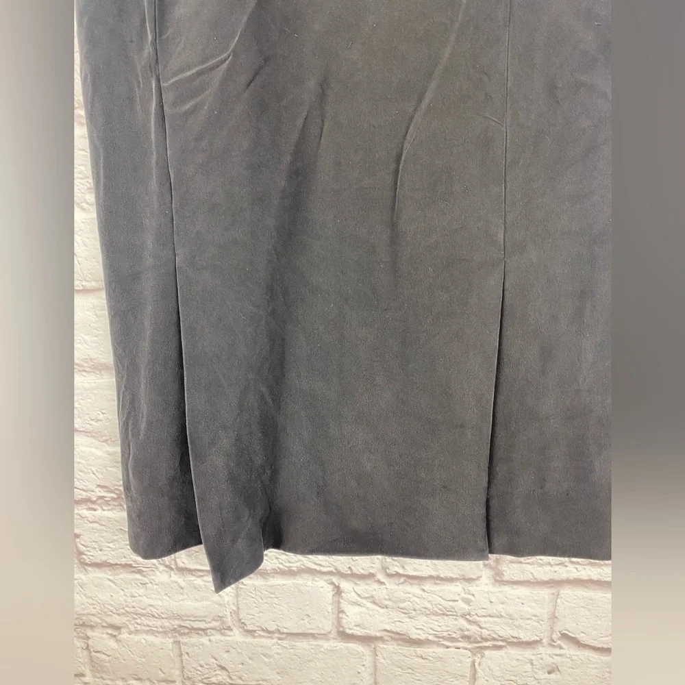 Carlisle Black Silk Vintage Pencil Skirt‎ Size 6